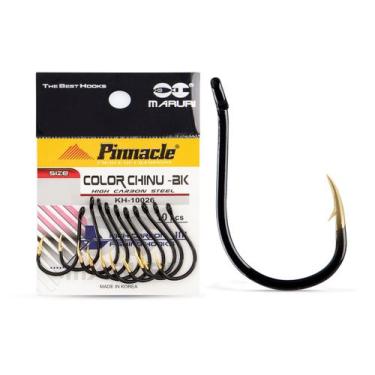 Imagem de Anzol Pinnacle Color Chinu Black Nº 11 (2,80cm) - 10 Peças - Maruri