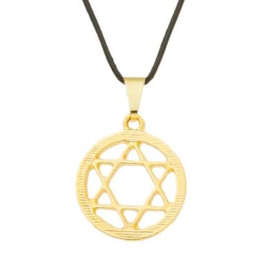 Imagem de Colar Estrela de Davi 6 pontas com aro 17mm Judaica - Sunshine Cristai
