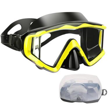 Imagem de Máscara de mergulho, máscara de snorkel de natação antiembaçamento, adequada para adultos, mergulho, natação, snorkeling, óculos, máscaras