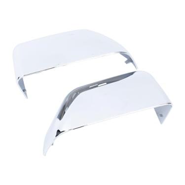 Imagem de Rldym Tampa de meio espelho de reboque retrovisor esquerdo e direito HC3Z17D742CA HC3Z17D743CA para Ford F250 F350 F450 F550 2017-2024, substituição # FO1326119, FO1326120, HC3Z-17 D742-C. A,