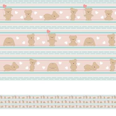 Imagem de Faixa de Parede Ursinhos para Quarto de Bebê 6mx15cm - Quartinhos