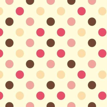 Imagem de Papel De Parede Fundo Amarelo Circulos Coloridos Pos Adesivo - LRP