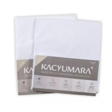 Imagem de Kit 2 Protetores de Travesseiro Impermeável 50cm x 70cm Kacyumara