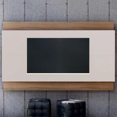 Imagem de Painel para tv expand 1,80 casa d off white/noce - village móveis