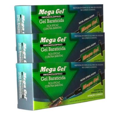 Imagem de 3 Gel Mata Baratas francesinha Gel Poderoso Mega Gel - frontquimica