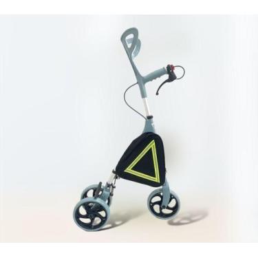 Imagem de Muleta Dobrável Regulável Com Rodas E Freio 1 Unidade - Supermedy