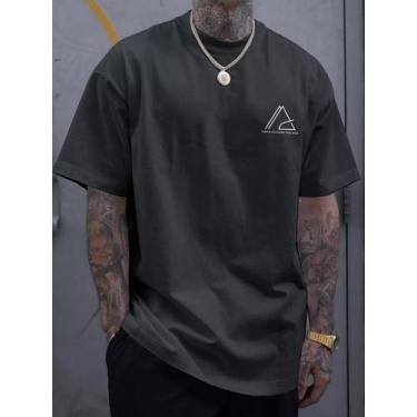 Imagem de Camiseta Masculina Basica Minimalista Pense Fora Da Caixa - Use Argume