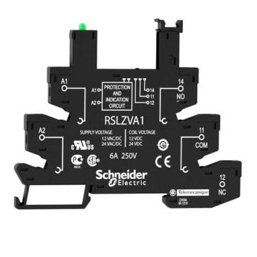 Imagem de Base para Relé RSLZVA1 para Relé Modelo RSL 12-24VCC/VCA Schneider