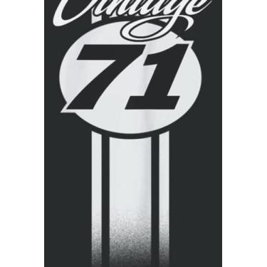 Imagem de 50Th Birthday Gift Idea Vintage 1971 Racing Car Stripe Meme: DOG JOURNAL - 6" x 9", 120 Pages: Matte Finish Cover, Diary, Planner, Journal, Lined College Ruled Paper.