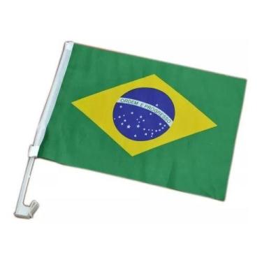 Imagem de 12 Bandeiras Do Brasil Com Suporte Para Carro Bandeira Copa - Tem Tudo