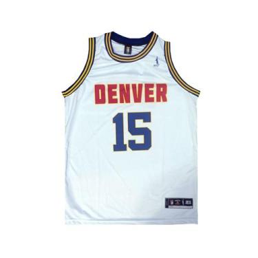 Imagem de Regata Basquete Masculina M10 Slam Denver, Branco, G