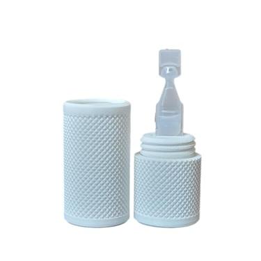 Imagem de Suporte para frasco de colírio e estojo de transporte de bolso - comporta um (1) frasco de colírio de uso único - ótimo para carregar no bolso, bolsa/embreagem, bolsa escolar - Znet3D (branco)