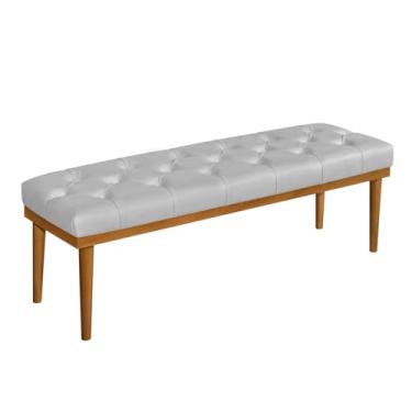 Imagem de Puff Recamier Retangular Estilo clássico Revestido em Courissimo Premium