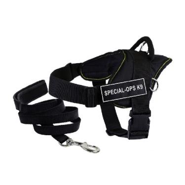 Imagem de Dean & Tyler Arreio DT Fun "Special-OPS K9" médio, com correia acolchoada de 1,8 m.
