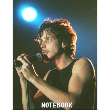 Imagem de Notebook : Chris Cornell RockBand Notebook Lined Page 6x9. Gift Book for Writing, Home or Work Thankgiving Notebook for Fans #45