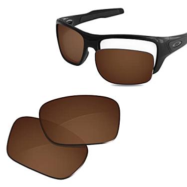 Imagem de Glintbay Lentes de óculos de sol de substituição 100% precisas para Oakley Turbine OO9263 - Marrom polarizado