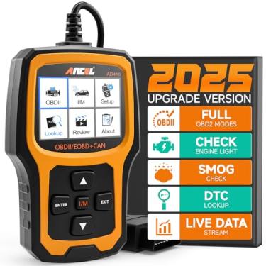 Imagem de ANCEL Scanner OBD2 aprimorado AD410, leitor de código de veículo para verificar a luz do motor, diagnóstico de falha do scanner OBD II automotivo, ferramenta de digitalização OBDII para todos os