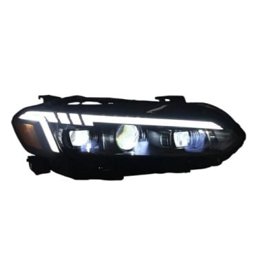 Imagem de Luzes de carro compatíveis com faróis cívicos 2021-2022 LED farol lente do projetor sinal dinâmico DRL farol acessórios de feixe