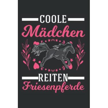 Imagem de Friesenpferd Tagesplaner: Coole Mädchen reiten Friesenpferde Friesen Pferd/Kalender 2023 & 2024 / Wochenplaner Tagesplaner Planer/Planungsbuch To-Do-Liste / 6x9 Zoll / 100 ausfüllbare Seiten