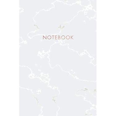 Imagem de Notebook: Soft Moonstone Marble and Faux Rose Gold - Dotted Bullet Grid Journal (6 x 9 inches) - 120 Dot Pages