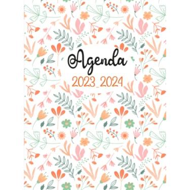 Imagem de Agenda Semainier 2023-2024: Agenda Semainier 24 Mois 2023-2024, Planificateur hebdomadaire grand format A4, 2 Pages Par Semaine, Jolie Couverture.