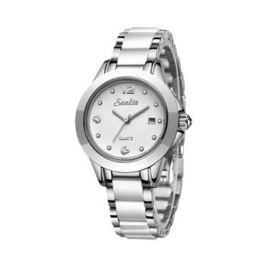 Imagem de Relógio Feminino de Quartzo à Prova d'Água - Design Moderno em Ouro Ro