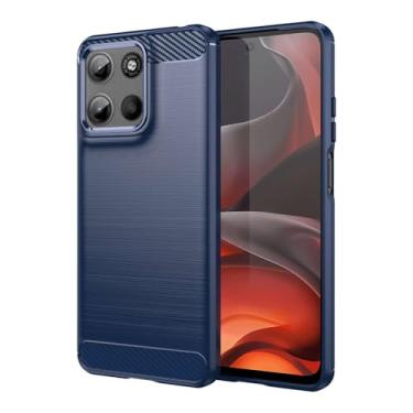 Imagem de Capas Compatível com Moto G15,Resistente a riscos,Anti-impressão digital e proteção contra quedas.Botão de pressão flexível Proteção completa -Blue