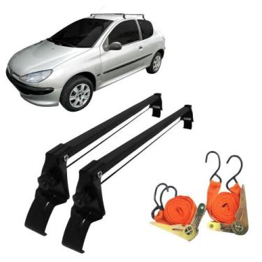 Imagem de Rack Teto Peugeot 2 Pts 206 E 207 99 A 15 + 2 Cintas Catraca - Vhip