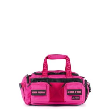 Imagem de WOLFpak Mini bolsa de viagem de 20 L para academia e viagens | Bolsa de mão impermeável para fim de semana com compartimento para sapatos, fundo rígido e sistema tático Molle, Rosa VooDoo, 40L, Bolsa