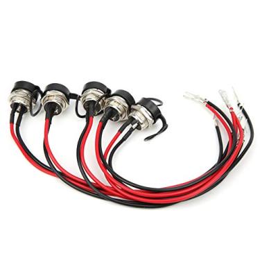 Imagem de Porta de Carregamento de 3 Pinos para Scooter de Veículo Elétrico 5 Unidades de Conector de Carregador de Scooter de Substituição para Scooter Elétrico Ao Ar Livre, Acampamento,