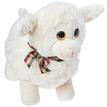 Imagem de Ovelha de Pelúcia Com Laço 35cm - Fofy Toys