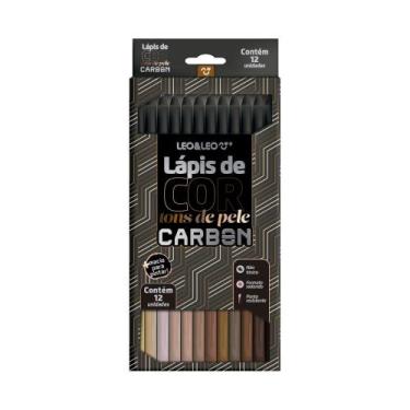 Imagem de Lápis de Cor Carbon Line 12 Cores Tons de Pele Redondo Leo&Leo
