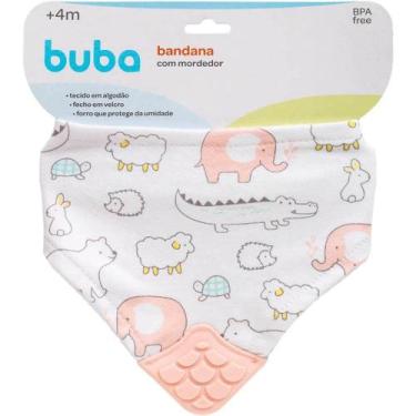 Imagem de Bandana com mordedor animais rosa buba, ., UN