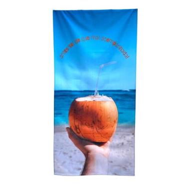 Imagem de Toalha de Banho Praia ou Piscina 69 cm x 1,40 m Brisa - Dianelli, COCO