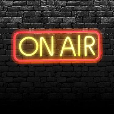 Imagem de Em Sinais de Néon Air, No Sinal de Luz Aérea, Brilho Ajustável, Sinal de Transmissão Ao, Sinal de Transmissão Alimentado por USB, Gravação de Luzes de Decoração de Parede