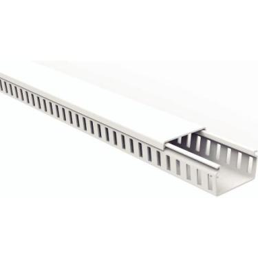 Imagem de Canaleta Para Painel Tramontina Semiaberta Branca 50x50x2000mm Tramont