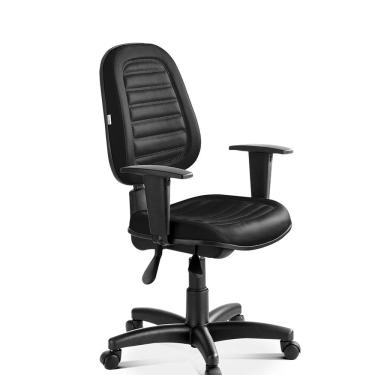 Imagem de Cadeira Giratória Internauta Multi Regulável com Braço Preto