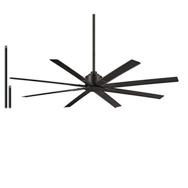 Imagem de MINKA-AIRE Minka-Aire F896-65-Cl, Ventilador De Teto Xtreme H2O De 65" Com Acabamento Em Carvão Com Controle Remoto E Haste De 18" Incluída Para Tetos De 10 Pés De Altura