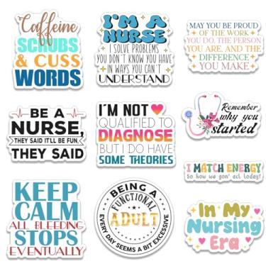 Imagem de 10 peças - Adesivo Keep Calm All Bleeding Stops Eventually - Adesivo com frases de enfermeira - Adesivo médico - Adesivo divertido para laptop Kindle Book