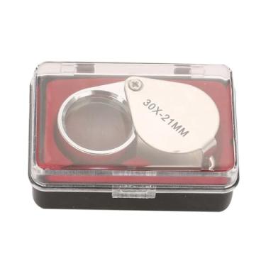 Imagem de Pequenos copos de lupa 30x 20x Lupa portátil portátil Loupe de bolso para ler jóias (30x)