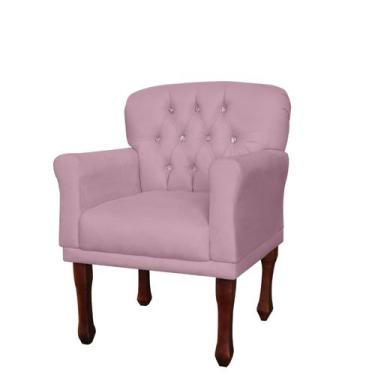 Imagem de Poltrona Anita Veludo - Fina Mobília, Lilás