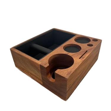 Imagem de Ｂｅｓｇａ Espresso Titador de Espresso Organizador da Estação de Tampagem Espresso Anti Anti -Base Slip de Madeira para Cafés, L