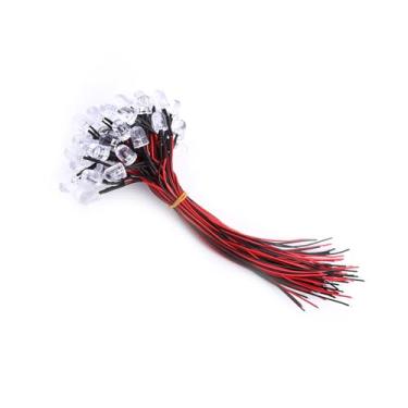 Imagem de Diodos Led Difusos de Várias Cores, Led Pré-conectado, 3/5/10mm 50 Peças de Economia de Energia para Iluminação de Hobby Brinquedos Industriais (10mm #12)