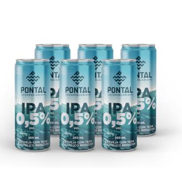 Imagem de Cervejaria Pontal IPA 0,5% Teor Alcóolico Reduzido 269ml - Pack 6 Unidades