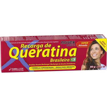 Imagem de Tratamento Reconstrutor Novex Recarga de Queratina Brasileira - 80g
