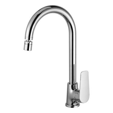 Imagem de Misturador Monocomando De Mesa Lorenmix 2257 C72 Lorenzetti Acabamento Cromado Cor Prat...
