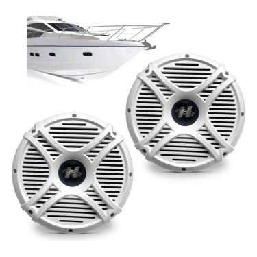 Imagem de Kit 2 alto falante 10 polegadas subwoofer hurricane M10 marinizado náutico 600W