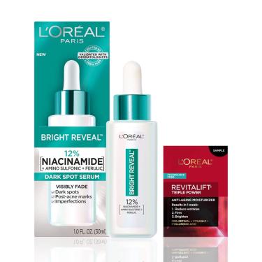Imagem de Sérum L'Oréal Paris Bright Reveal 12% de niacinamida 30 ml para manchas escuras