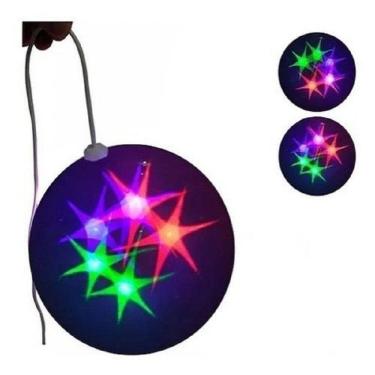 Imagem de Bola De Natal Com Led Rgb Pisca Pisca Enfeite Bivolt