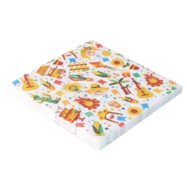 Imagem de Guardanapo Papel Decorado Festa Junina Caipirinhas - 20 unid - Silverf